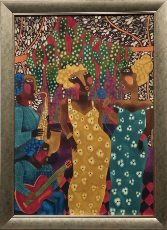 Dos Mujeres que Canatan by artist Hortensia Bueno